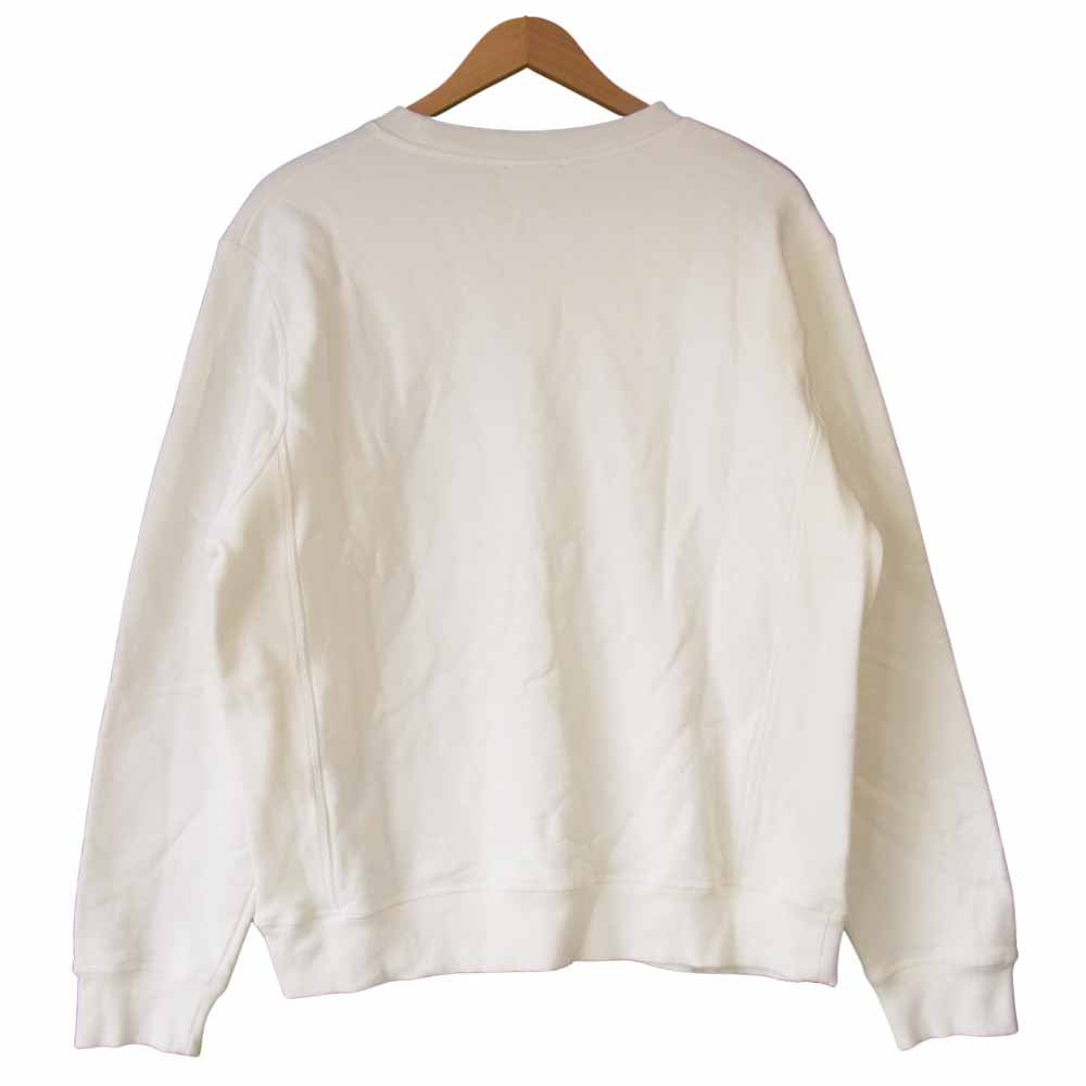 ディオール 20AW 043J655A0531 アトリエロゴ クルーネック スウェット ホワイト系 L【美品】【中古】