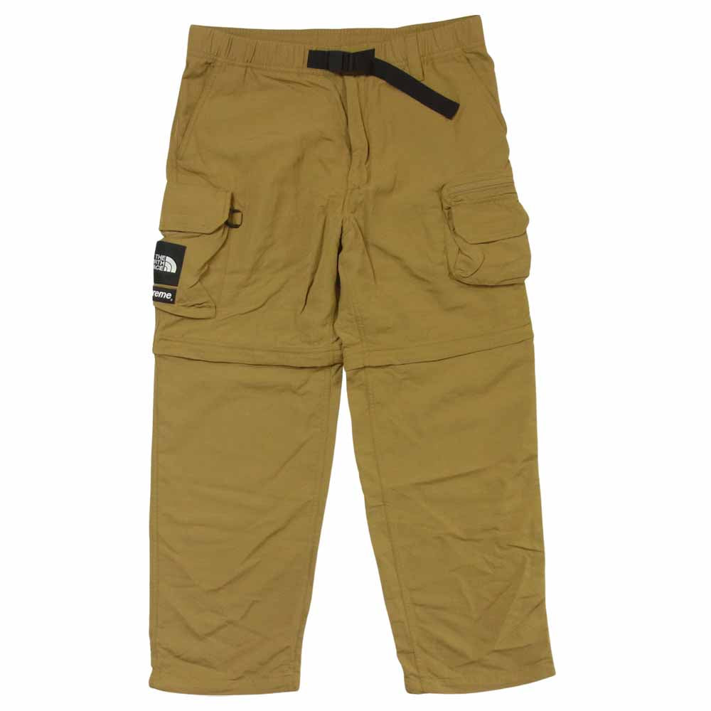 Supreme シュプリーム 20SS The North Face ノースフェイス Belted Cargo Pants ベルト カーゴ パンツ サンドベージュ系 M【美品】【中古】