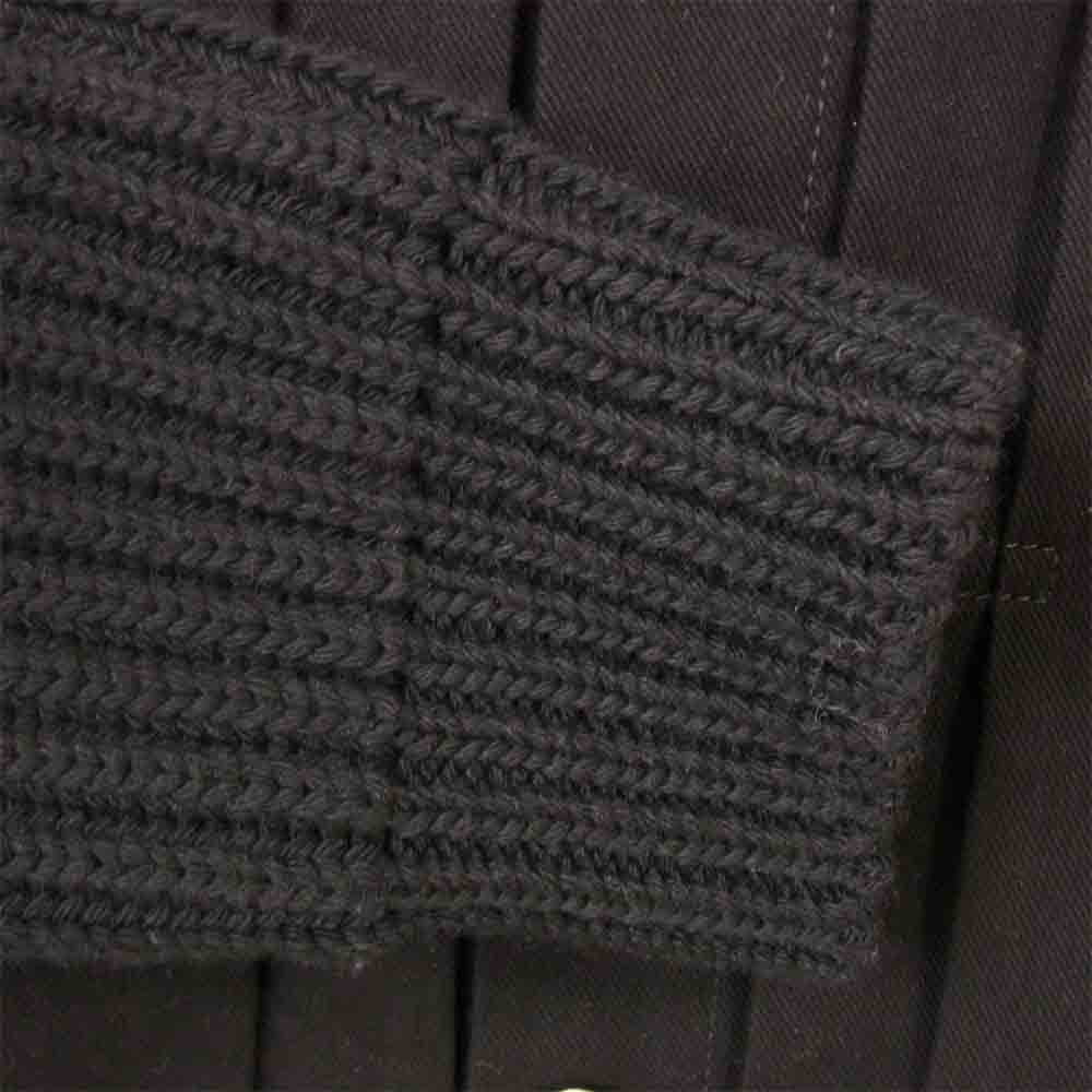 ディオール × ジュディブレイム JUDY BLAME 20AW 043D486A217 バックロゴ 刺繍 袖ニット 切替 デニム ジャケット ブラック系 50【美品】【中古】