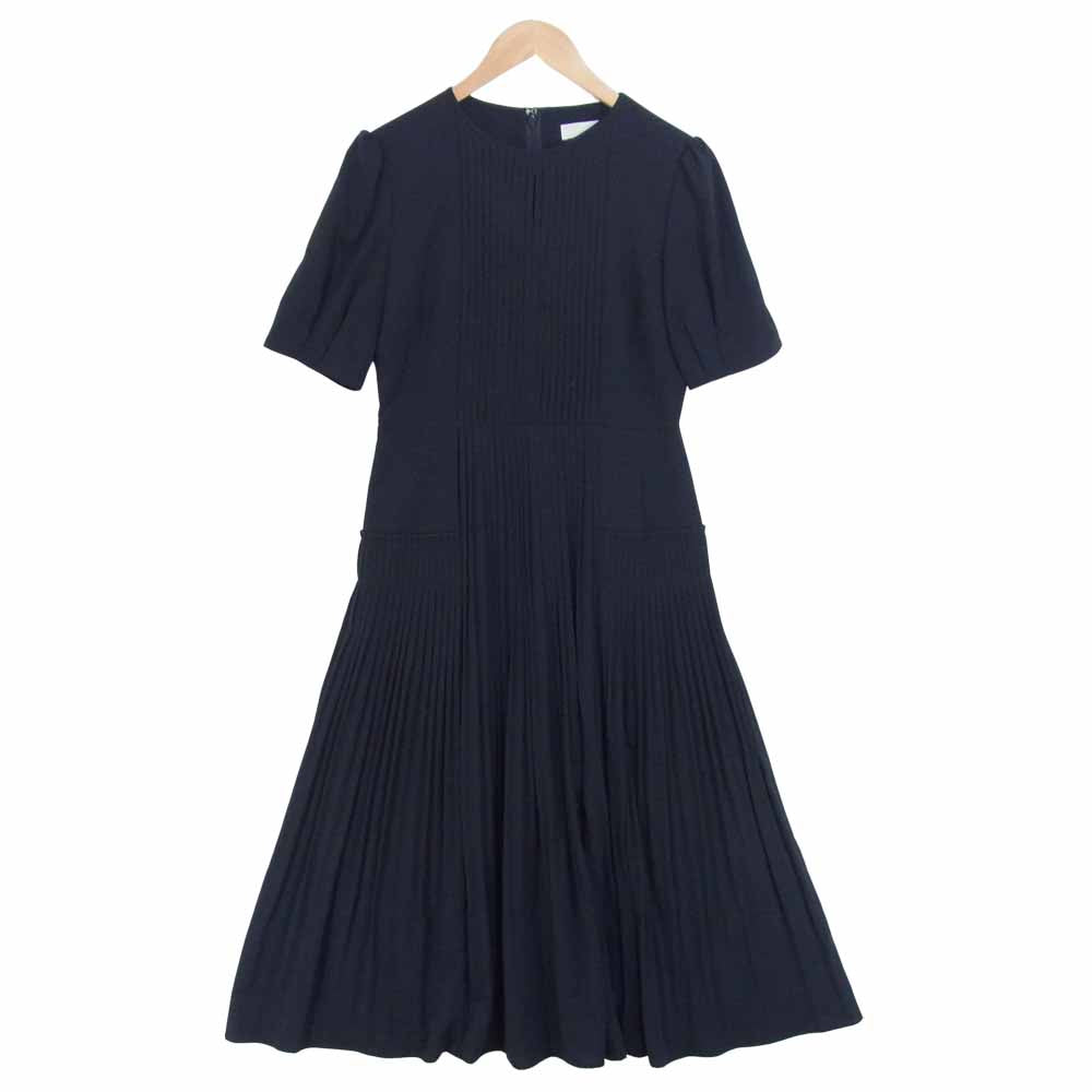 セルフォード 19SS CWF0194037 ピンタック プリーツ ワンピース ダークネイビー系 38【中古】