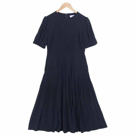 セルフォード 19SS CWF0194037 ピンタック プリーツ ワンピース ダークネイビー系 38【中古】