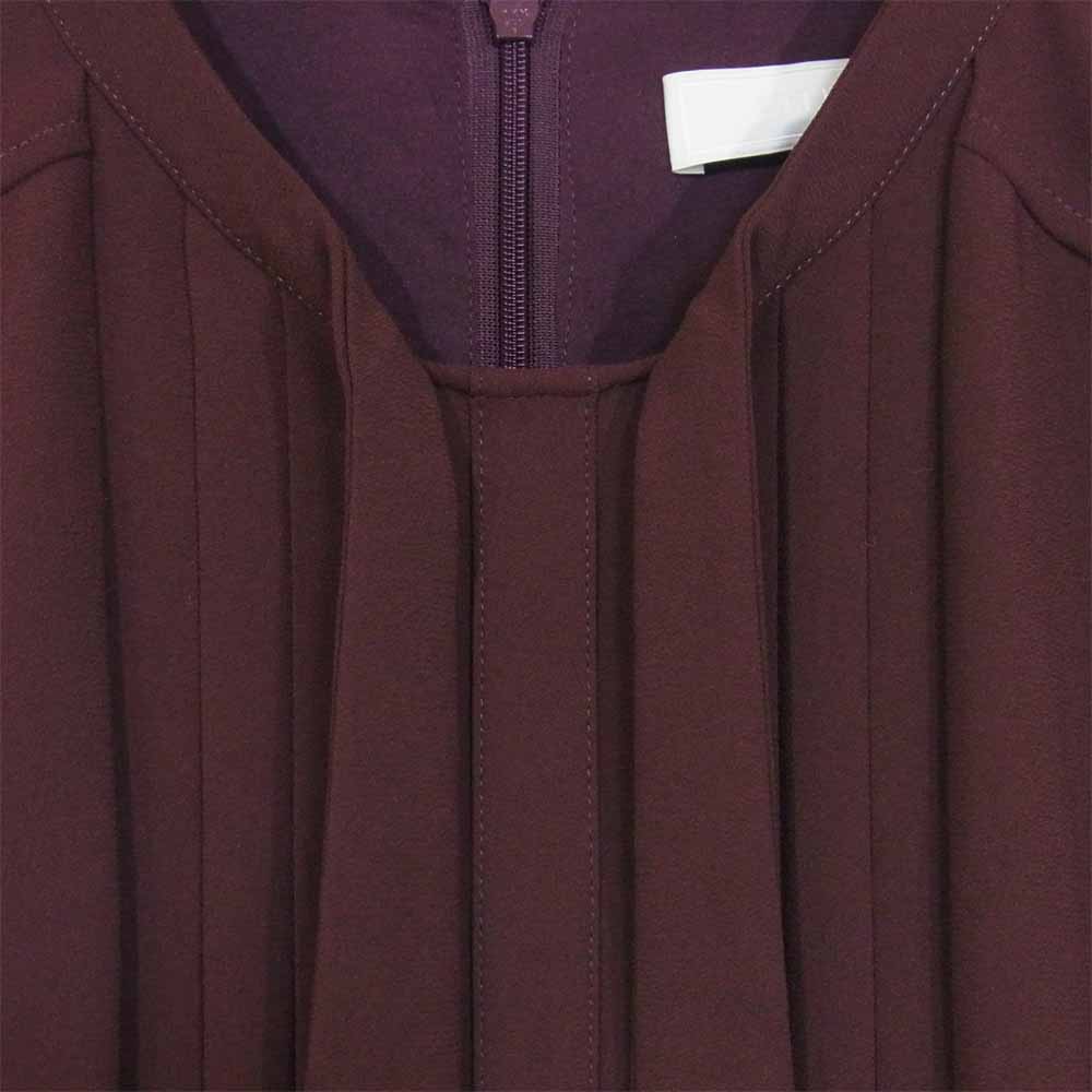 セルフォード CWF0194038 ボウタイ プリーツ ワンピース 袖スリット