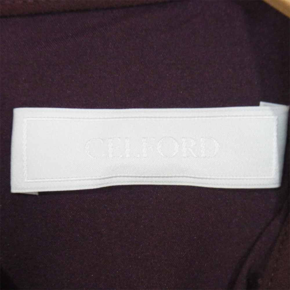 セルフォード CWF0194038 ボウタイ プリーツ ワンピース 袖スリット