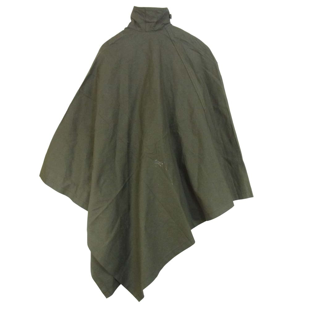 Dutch rain capes poncho オランダ軍 レインケープ ミリタリー ポンチョ ケープ カーキ系 表記無【中古】