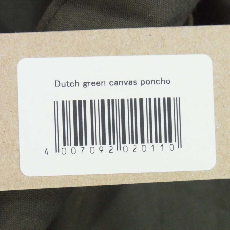 Dutch rain capes poncho オランダ軍 レインケープ ミリタリー ポンチョ ケープ カーキ系 表記無【中古】