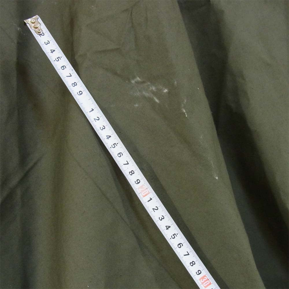 Dutch rain capes poncho オランダ軍 レインケープ ミリタリー ポンチョ ケープ カーキ系 表記無【中古】