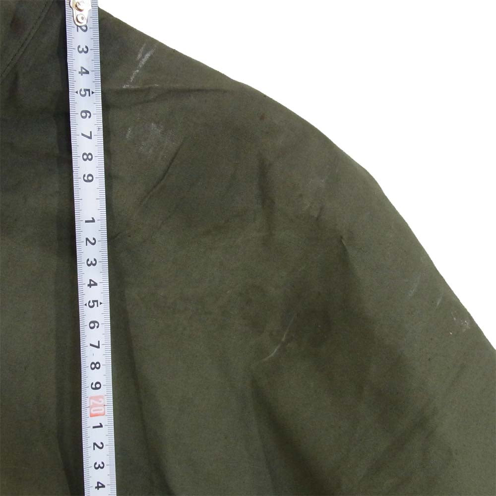 Dutch rain capes poncho オランダ軍 レインケープ ミリタリー ポンチョ ケープ カーキ系 表記無【中古】