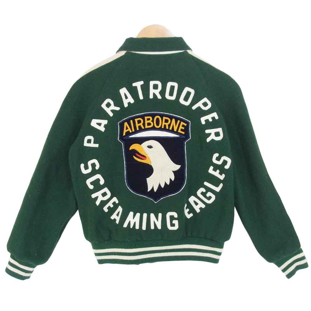 ボディース WAREHOUSE ウェアハウス スタジャン PARATROOPER SCREAMING EAGLES グリーン系 36【中古】