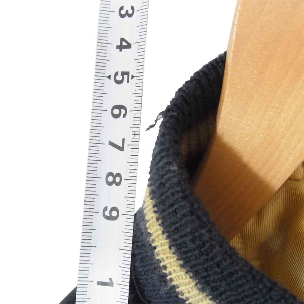 TAILOR TOYO テイラー東洋 09年製 スカル × 赤寅 別珍 × サテンキルト リバーシブル スカジャン ダークネイビー系 M【中古】