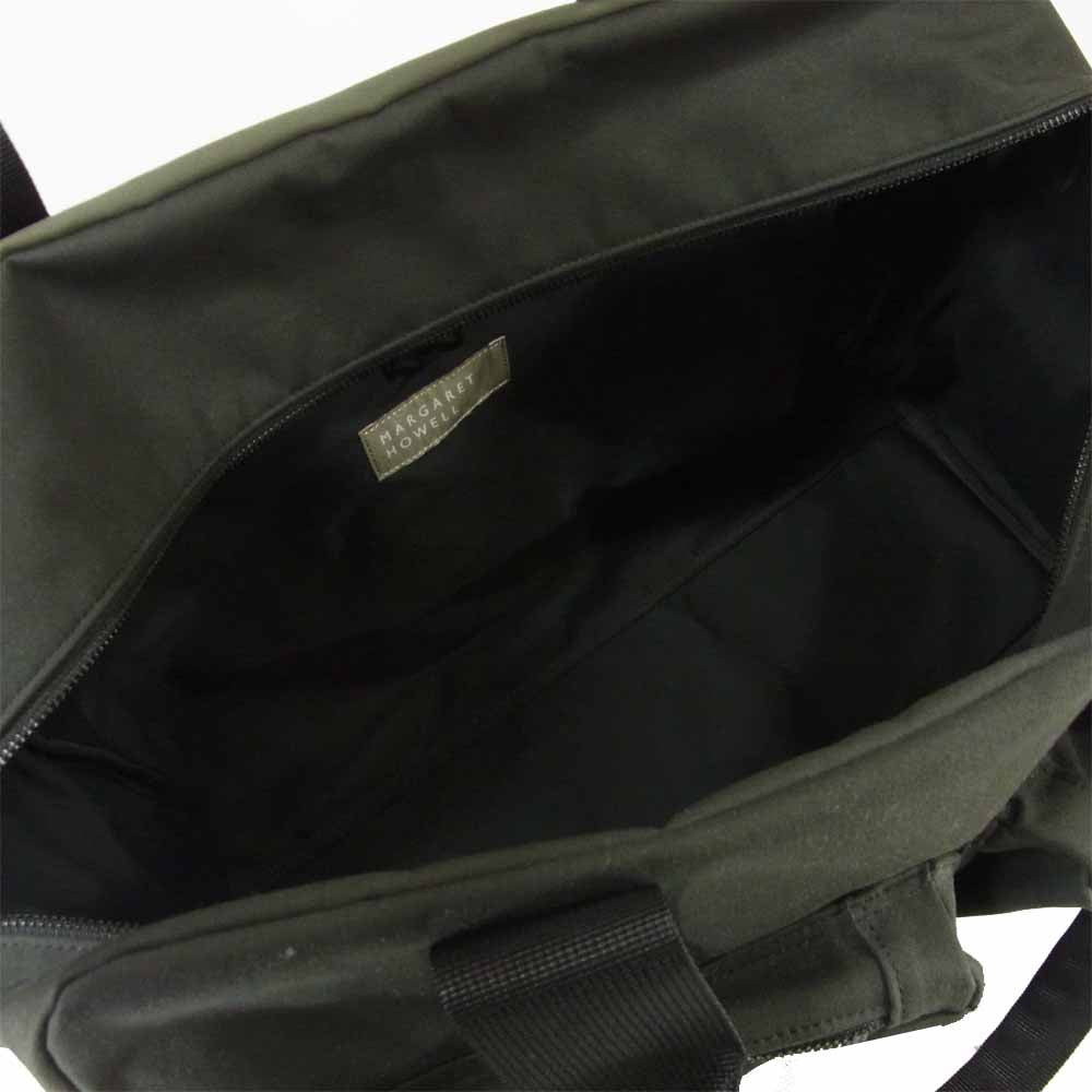 MARGARET HOWELL マーガレットハウエル 579-9171005 PVC LIGHT COTTON CANVAS ライト コットン キャンバス ショルダー ボストン バッグ グレー系【新古品】【未使用】【中古】