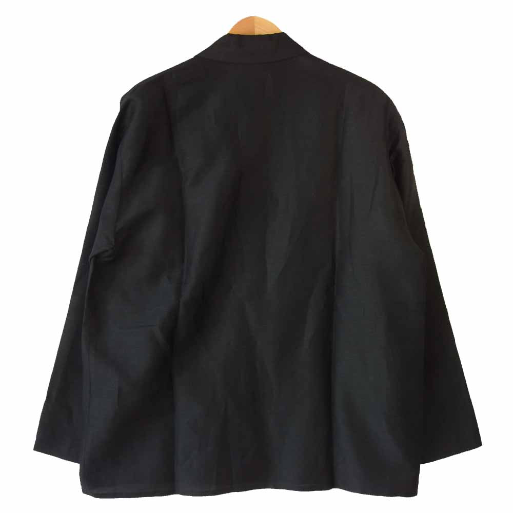 AURALEE オーラリー A21SS01SD SILK LINEN DOBBY SHIRTS JACKET シルク リネン ドビー シャツ ジャケット ブラック系【新古品】【未使用】【中古】