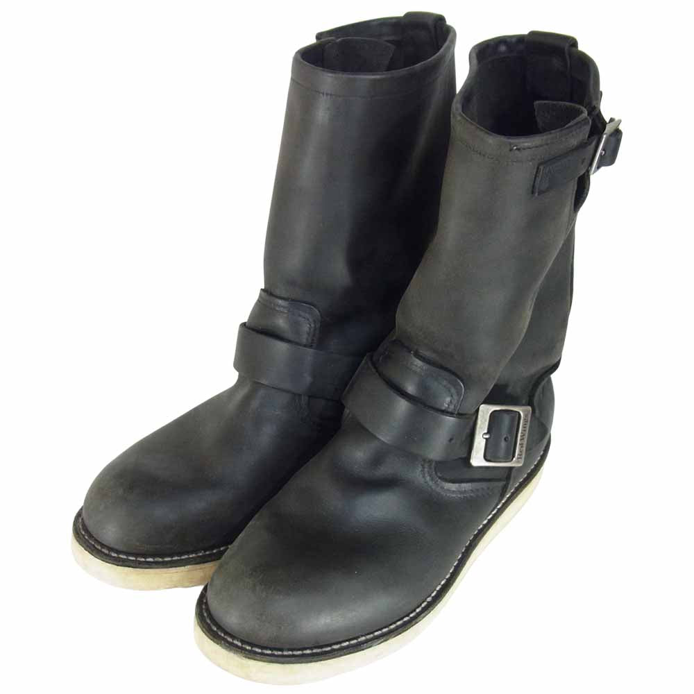 RED WING レッドウィング 2974 スチール無し エンジニア ブーツ UK6.5 ブラック系 US7.5D【中古】