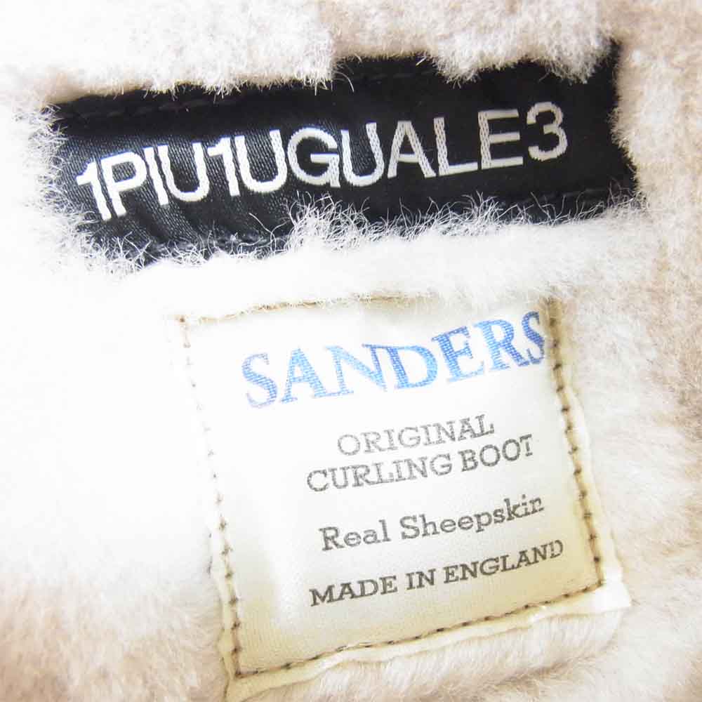 ウノピゥウノウグァーレトレ ムートン ブーツ イギリス製 ブラック系 8【美品】【中古】