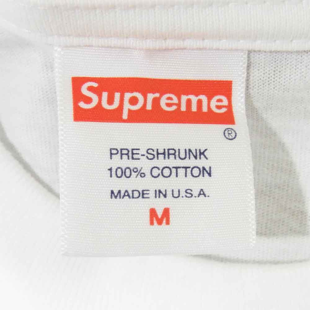 Supreme シュプリーム 20AW Nuova York Tee ニューヨーク ロゴ プリント Tシャツ ホワイト系 M【美品】【中古】