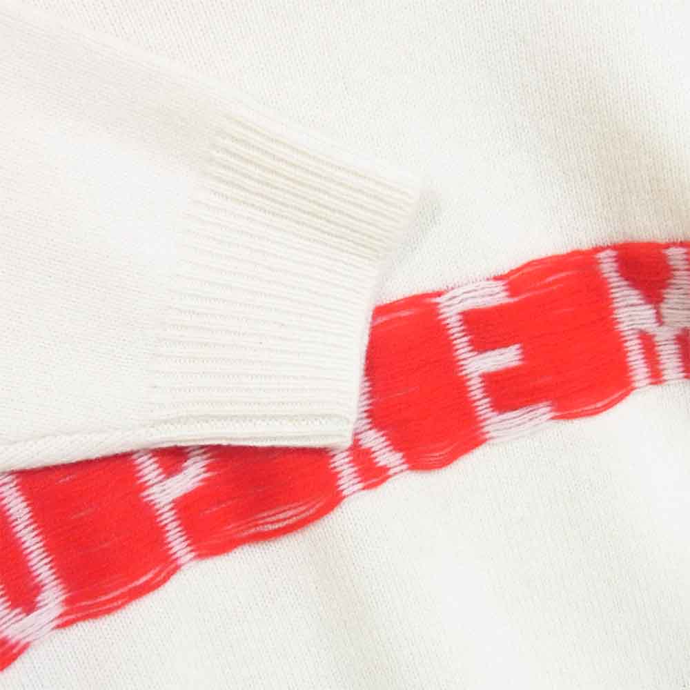 Supreme シュプリーム 21SS Inside Out Logo Sweater インサイド アウト ロゴ セーター ホワイト系 S【極上美品】【中古】