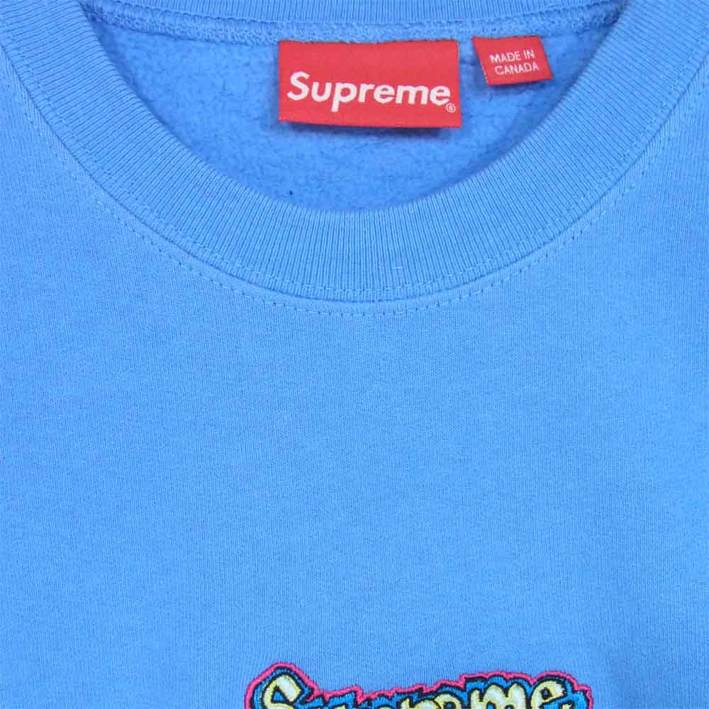 Supreme シュプリーム 21SS Gonz Logo Crewneck ゴンズ ロゴ クルーネック スウェット ライトブルー系 S【新古品】【未使用】【中古】