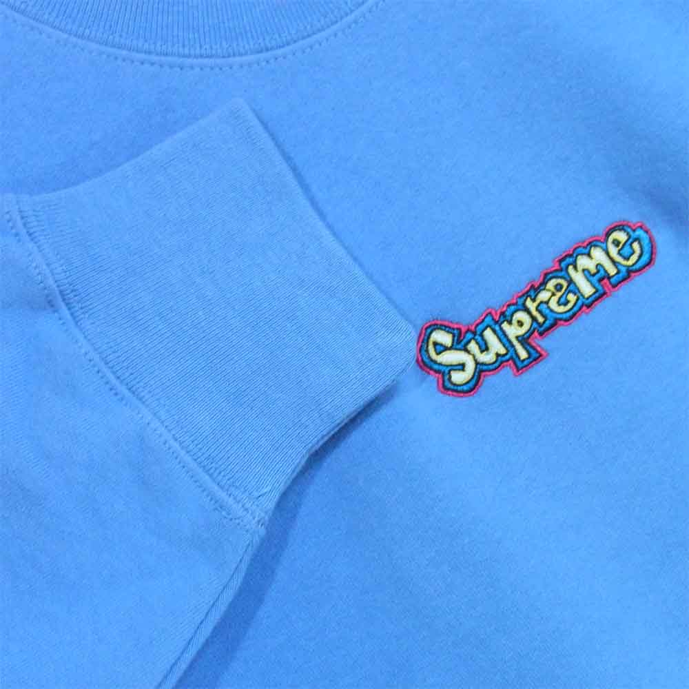 Supreme シュプリーム 21SS Gonz Logo Crewneck ゴンズ ロゴ クルーネック スウェット ライトブルー系 S【新古品】【未使用】【中古】