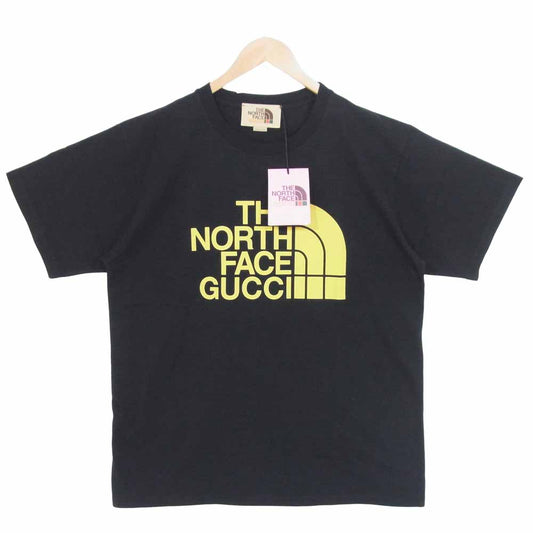 GUCCI グッチ 616036 国内正規品 The North Face ノースフェイス プリント オーバーサイズ Tシャツ ブラック系 S【新古品】【未使用】【中古】