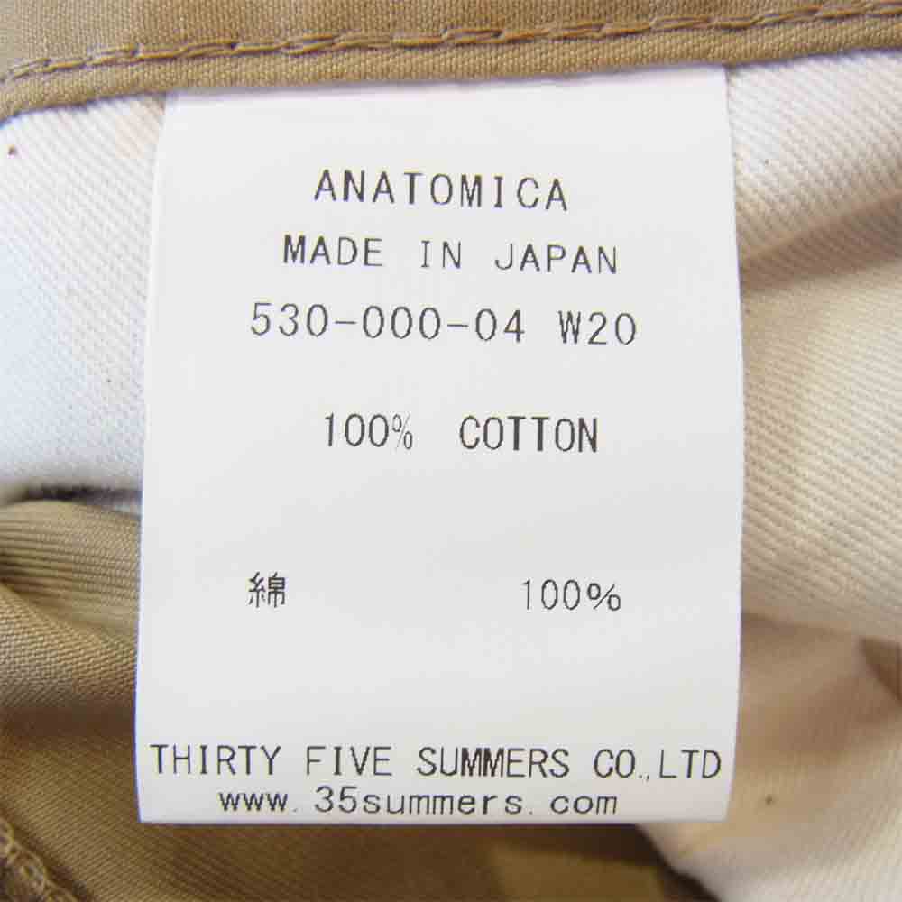 アナトミカ 530-000-04 CHINO II チノ ツイル チノパンツ ベージュ系 34【新古品】【未使用】【中古】