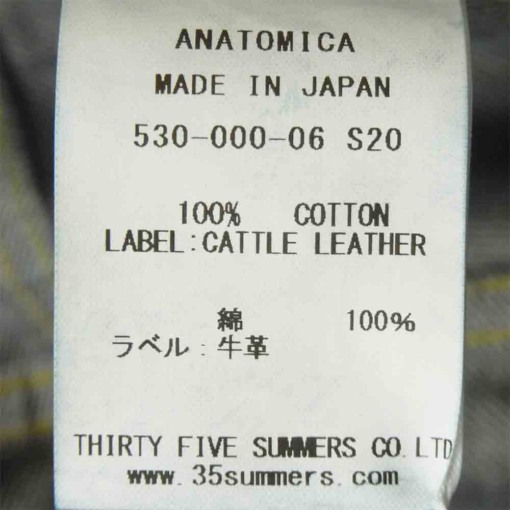 アナトミカ 530-000-06 618 INDIGO ONE WASH オリジナル ワンウォッシュ デニム パンツ インディゴブルー系 32【新古品】【未使用】【中古】