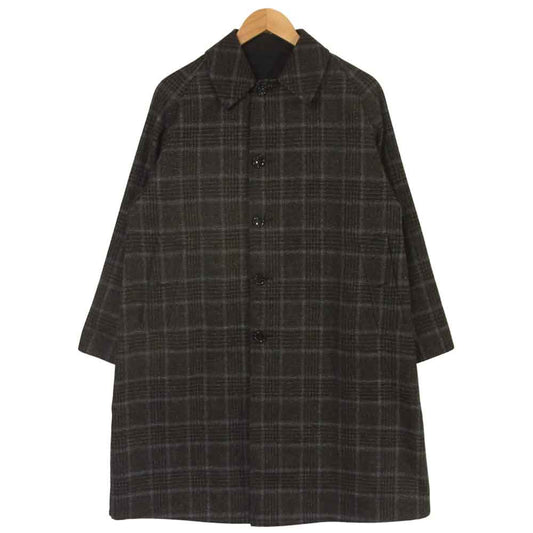 アナトミカ 20AW 530-552-02 SINGLE RAGLAN II シングル ラグラン コート リバーシブル グレー系 ブラック系 38【美品】【中古】
