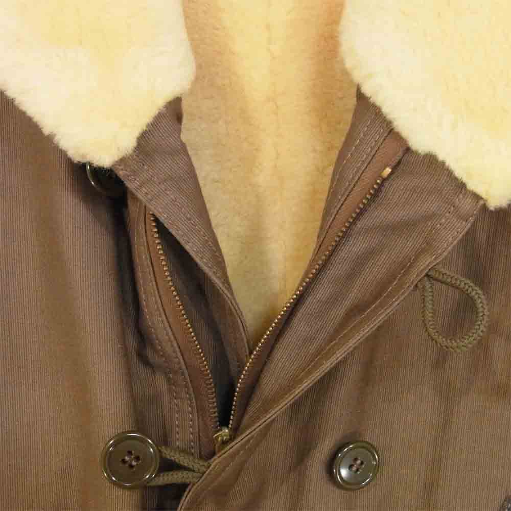 The REAL McCOY'S ザリアルマッコイズ JOE McCOY ジョーマッコイ AVALANCHE COAT アバランチ コート カーキブラウン系 38【美品】【中古】