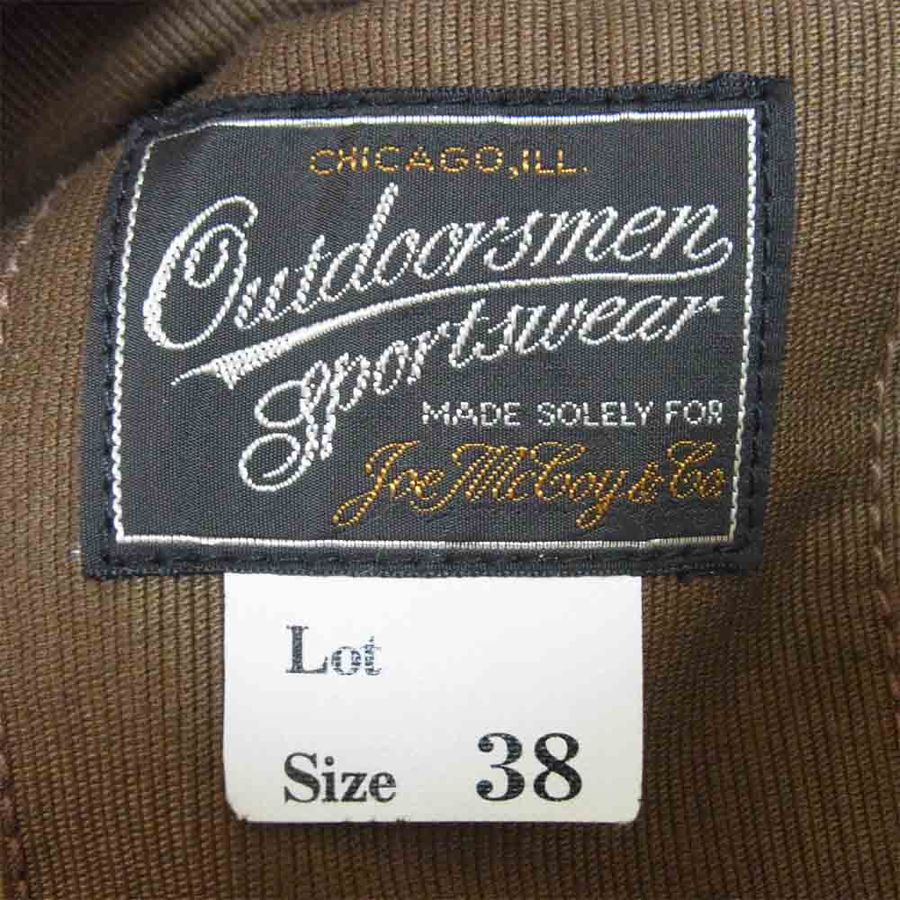 The REAL McCOY'S ザリアルマッコイズ JOE McCOY ジョーマッコイ AVALANCHE COAT アバランチ コート カーキブラウン系 38【美品】【中古】