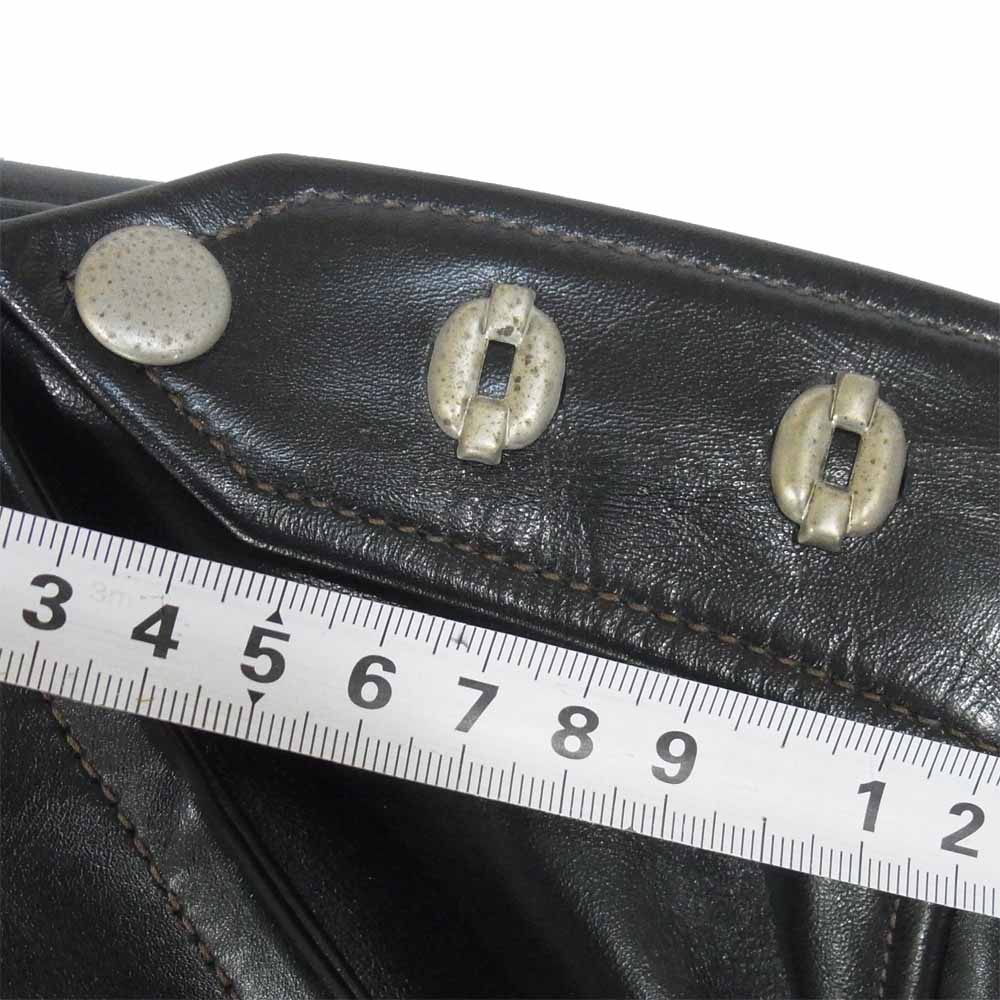 The REAL McCOY'S ザリアルマッコイズ 旧マッコイ STEEPLECHASE ホースハイド Dポケット ダブル ライダース ブラック系 36【中古】