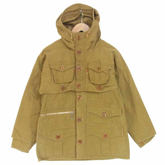 FREEWHEELERS フリーホイーラーズ TIMBER CRUISER COAT DRY FINISH DUCK ドライ フィニッシュ ダック ティンバー クルーザー コート カーキ系 38【中古】
