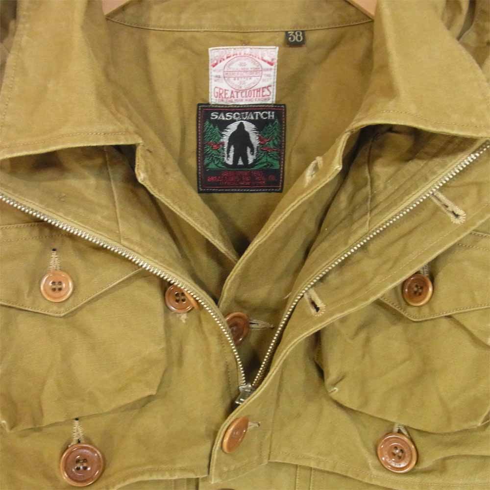 FREEWHEELERS フリーホイーラーズ TIMBER CRUISER COAT DRY FINISH DUCK ドライ フィニッシュ ダック ティンバー クルーザー コート カーキ系 38【中古】