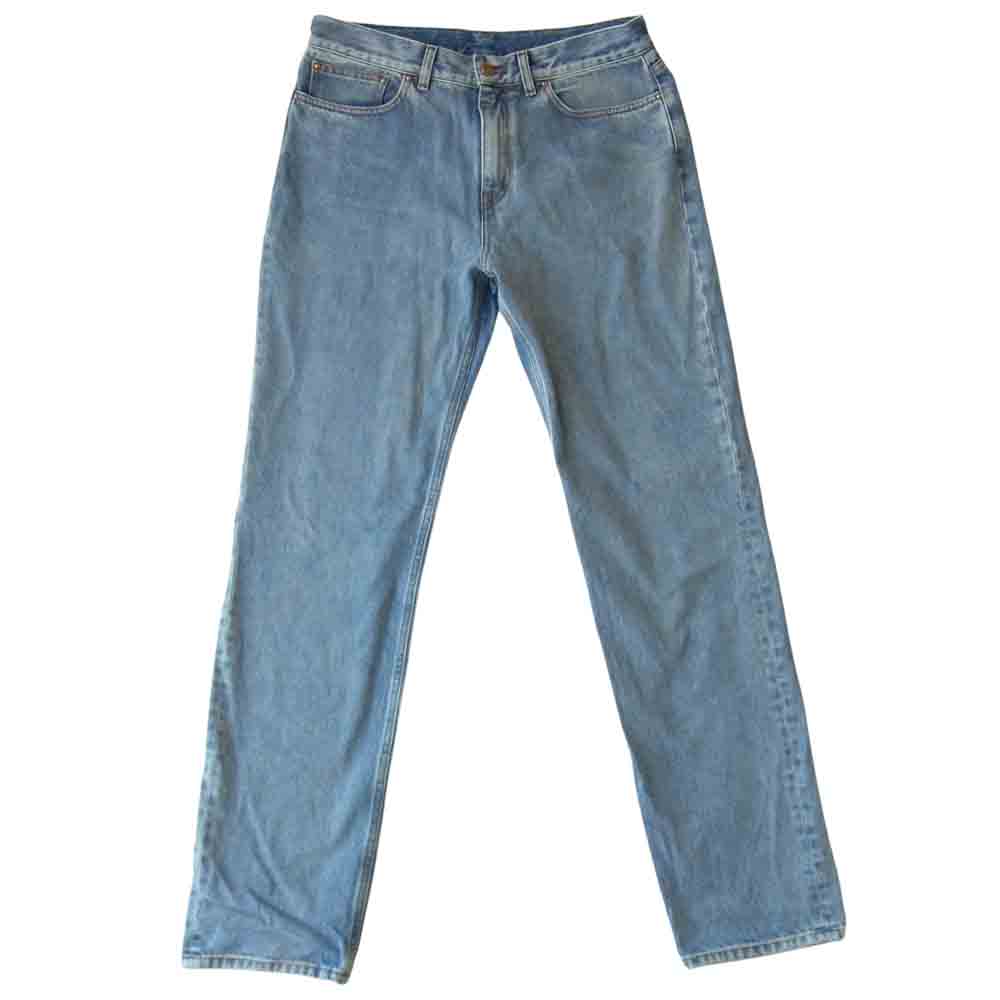 LOUIS VUITTON ルイ・ヴィトン 20SS 1A7XZF 国内正規品 LVSE ウォッシュド レギュラー ジーンズ インディゴブルー系 32【美品】【中古】
