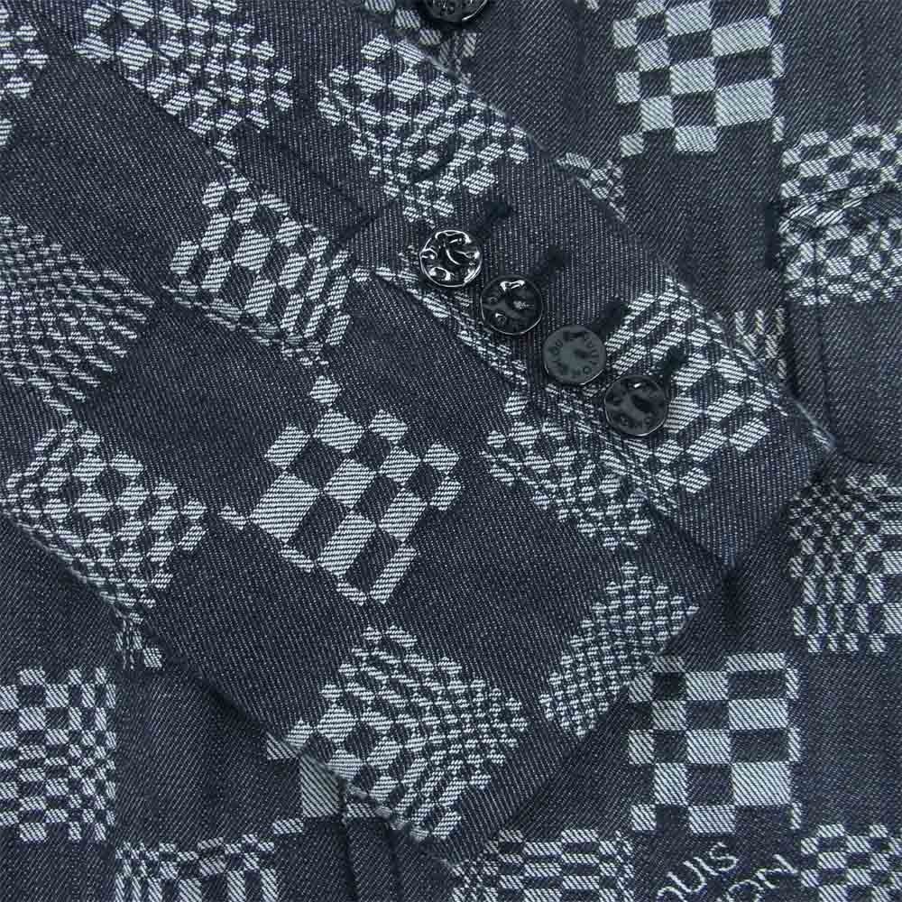 LOUIS VUITTON ルイ・ヴィトン 1A8PNW 国内正規品 70S デニム テーラード ジャケット ブラック系 52【極上美品】【中古】