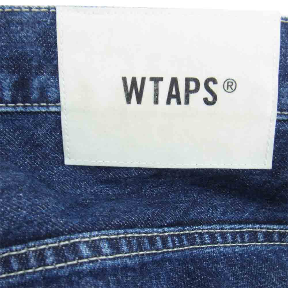 WTAPS ダブルタップス 19SS  191TQDT-PTM01 BAGGY WASHED TROUSERS DENIM バギー デニム トラウザー パンツ インディゴブルー系 03【中古】
