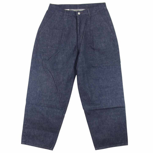 GRAPHPAPER グラフペーパー 19SS GU191-40050B COLORFAST DENIM TWO TUCK PANTS 2タック デニム パンツ インディゴブルー系 1【中古】