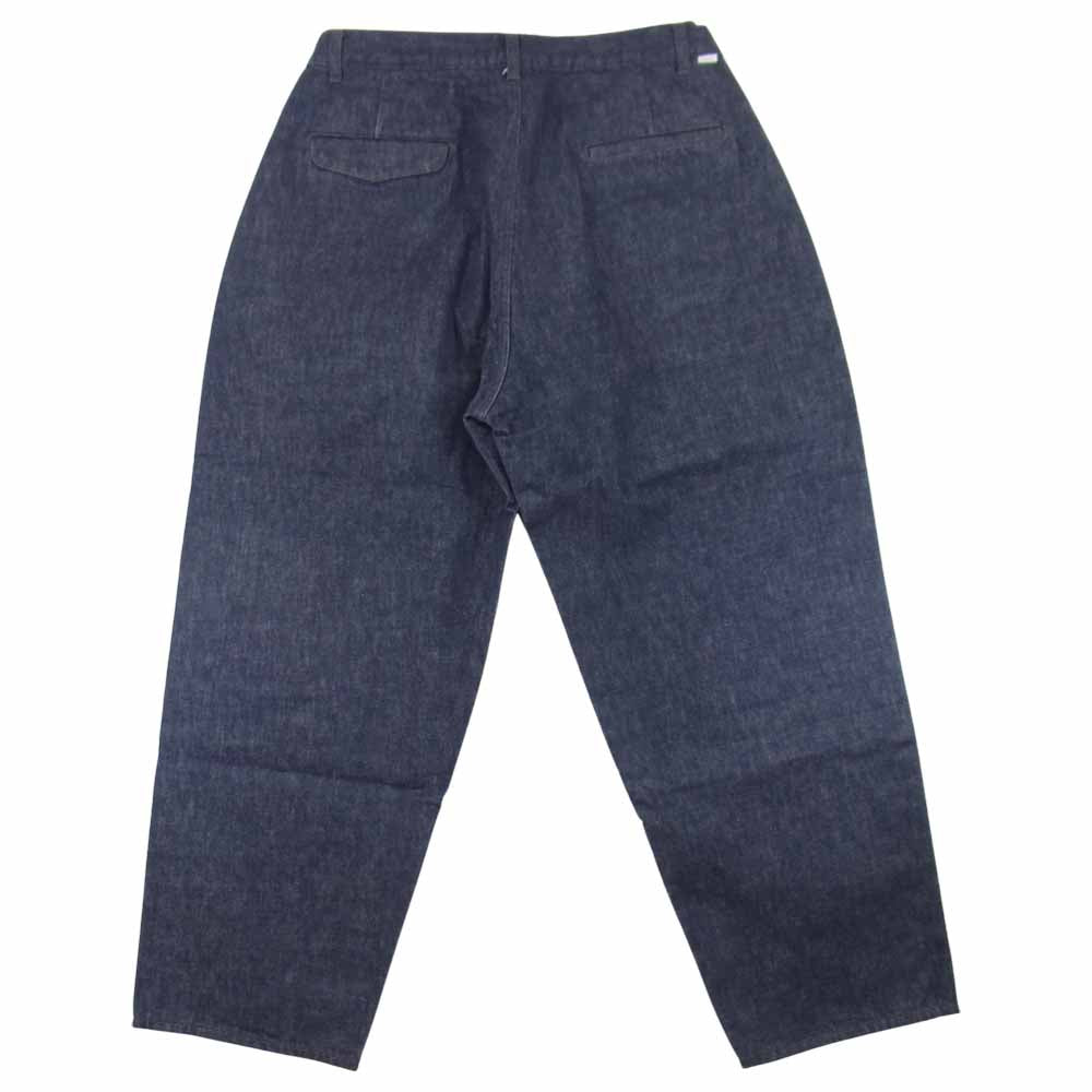 GRAPHPAPER グラフペーパー 19SS GU191-40050B COLORFAST DENIM TWO TUCK PANTS 2タック デニム パンツ インディゴブルー系 1【中古】