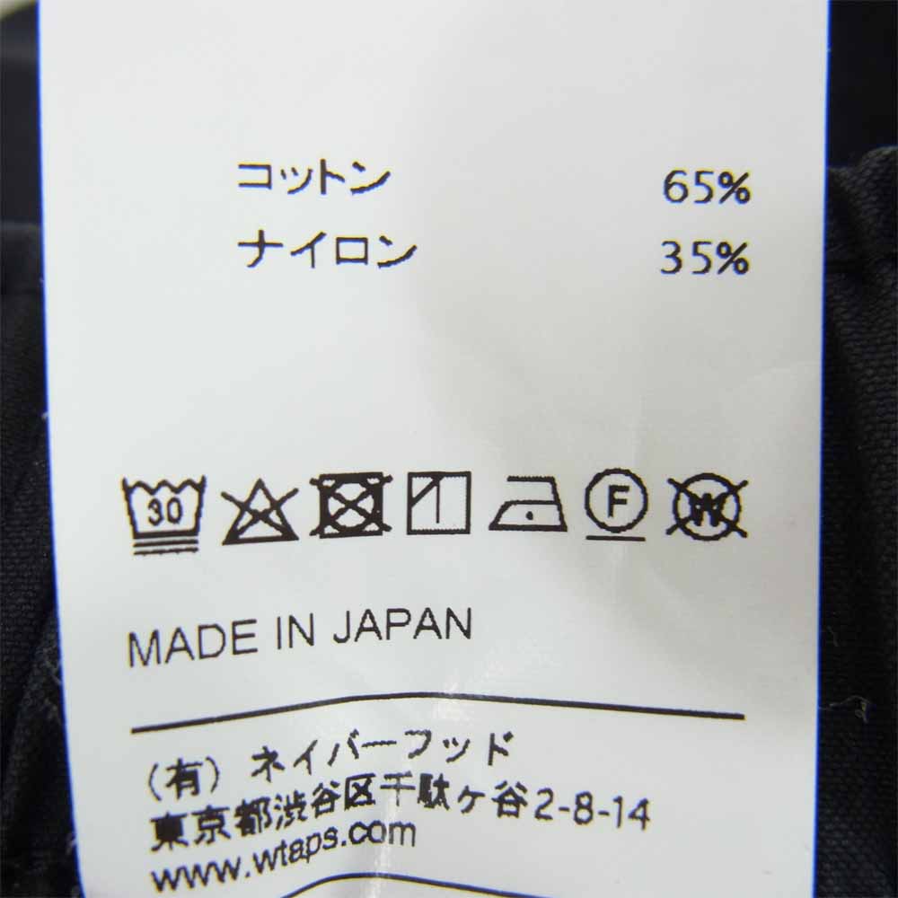 WTAPS ダブルタップス 18SS 181GWDT-PTM03 TRACKS TROUSERS NYCO WEATHER トラック カーゴ トラウザー パンツ ブラック系 02【中古】