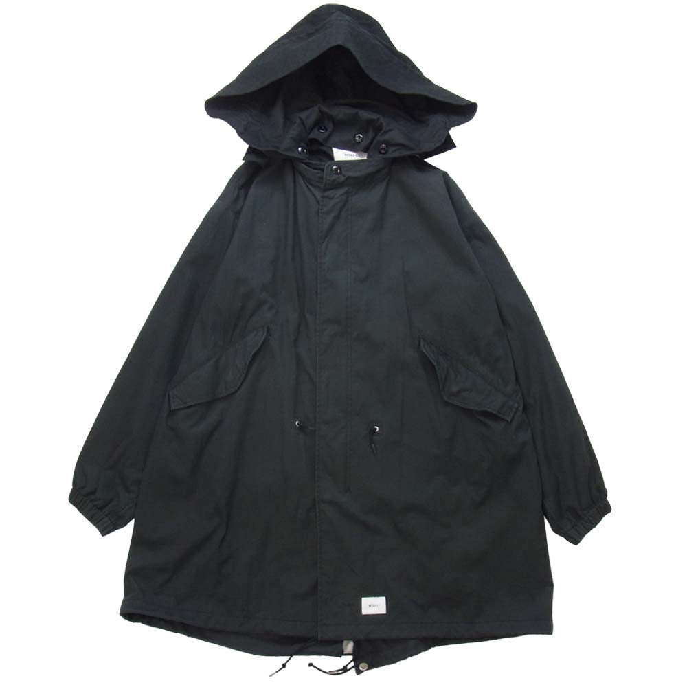 WTAPS ダブルタップス 19SS 191WVDT-JKM03 WM-51 JACKET NYCO OXFORD ミリタリー モッズコート ブラック系 X 03【中古】