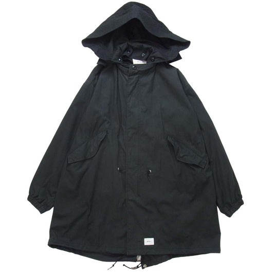 WTAPS ダブルタップス 19SS 191WVDT-JKM03 WM-51 JACKET NYCO OXFORD ミリタリー モッズコート ブラック系 X 03【中古】