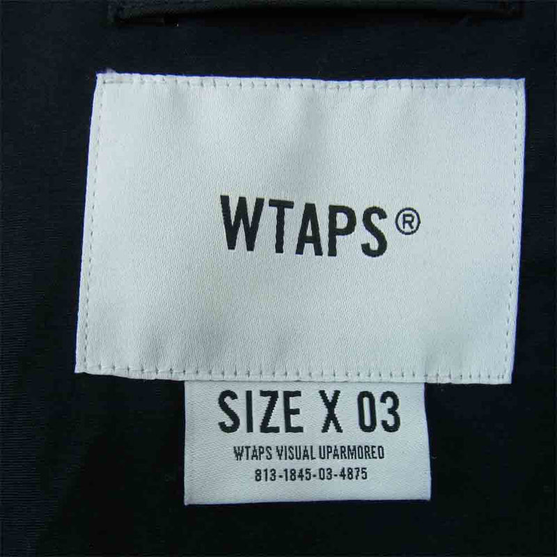 WTAPS ダブルタップス 21SS 211WVDT-JKM01 D90 JACKET NYCO. TUSSAH ミリタリー ジャケット ブラック系  X 03【美品】【中古】