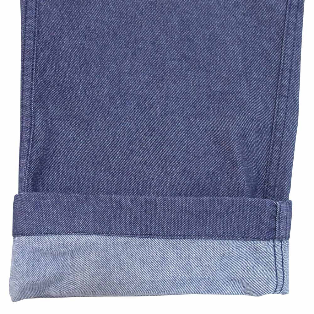 ユーロ ミリタリー PANTALON BLEU CHINE フランス軍 ミリタリー ワークパンツ インディゴブルー系 76C【中古】