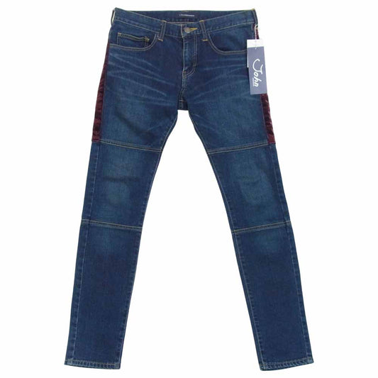 UNDERCOVER アンダーカバー JUP4505 John UNDERCOVER ジョンアンダーカバー VV側章 ヒザ切替 デニムパンツ インディゴブルー系 1【中古】