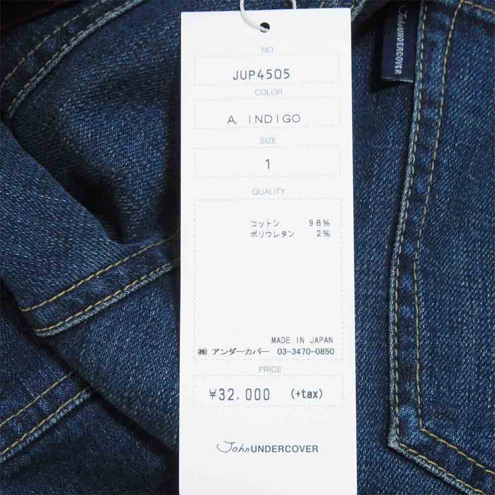 UNDERCOVER アンダーカバー JUP4505 John UNDERCOVER ジョンアンダーカバー VV側章 ヒザ切替 デニムパンツ インディゴブルー系 1【中古】