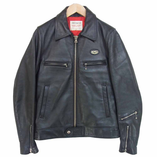 Lewis Leathers ルイスレザー ドミネーター カウハイド ライダース ジャケット ブラック系 34【中古】