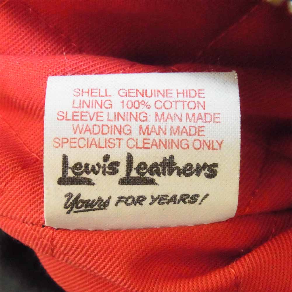 Lewis Leathers ルイスレザー ドミネーター カウハイド ライダース ジャケット ブラック系 34【中古】