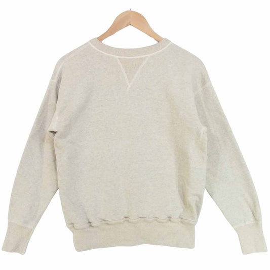 WAREHOUSE ウエアハウス 無地 吊り編み 両V スウェット 日本製 コットン100％ ベージュ系 38【中古】