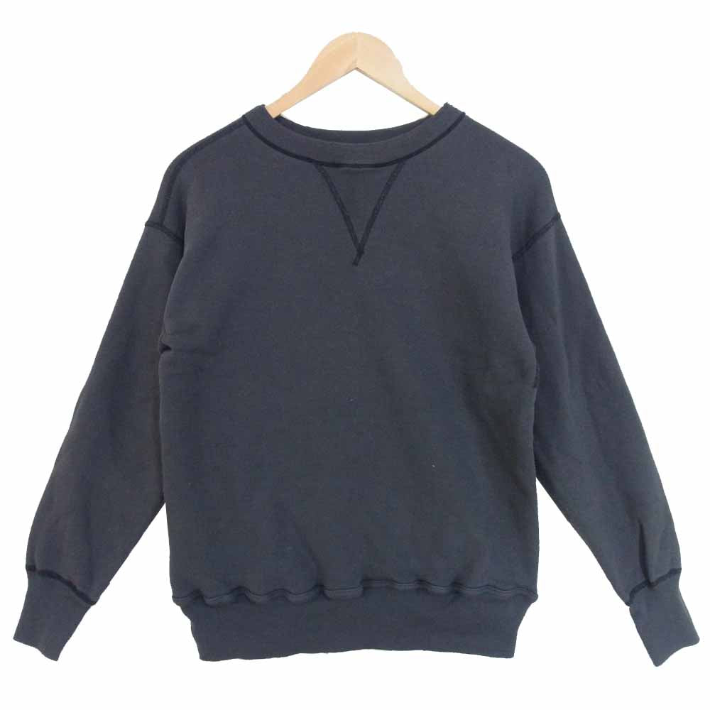 WAREHOUSE ウエアハウス 無地 吊り編み 両V スウェット 日本製 コットン100％ チャコール系【中古】