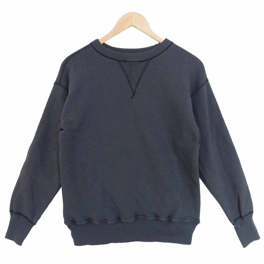 WAREHOUSE ウエアハウス 無地 吊り編み 両V スウェット 日本製 コットン100％ チャコール系【中古】