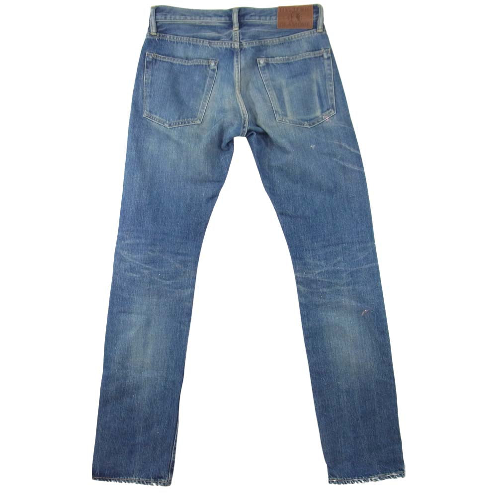 HYSTERIC GLAMOUR ヒステリックグラマー 0251AP11 ダメージリペア PF加工 ペイント ヴィンテージ デニムパンツ インディゴブルー系 W29【中古】