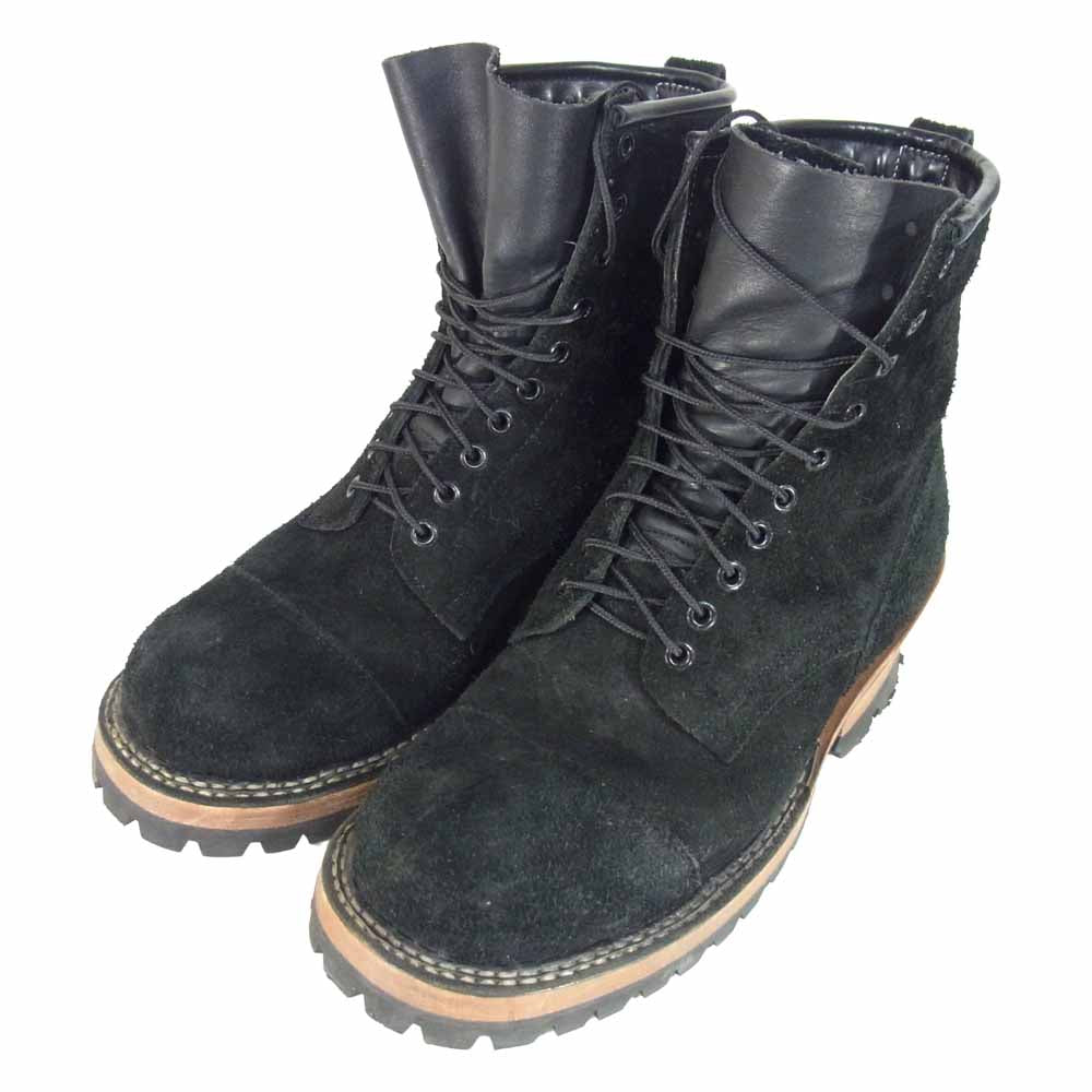 ホワイツ SMOKE JUMPER スエード スモークジャンパー スウェード ブーツ ブラック系 9EE【中古】