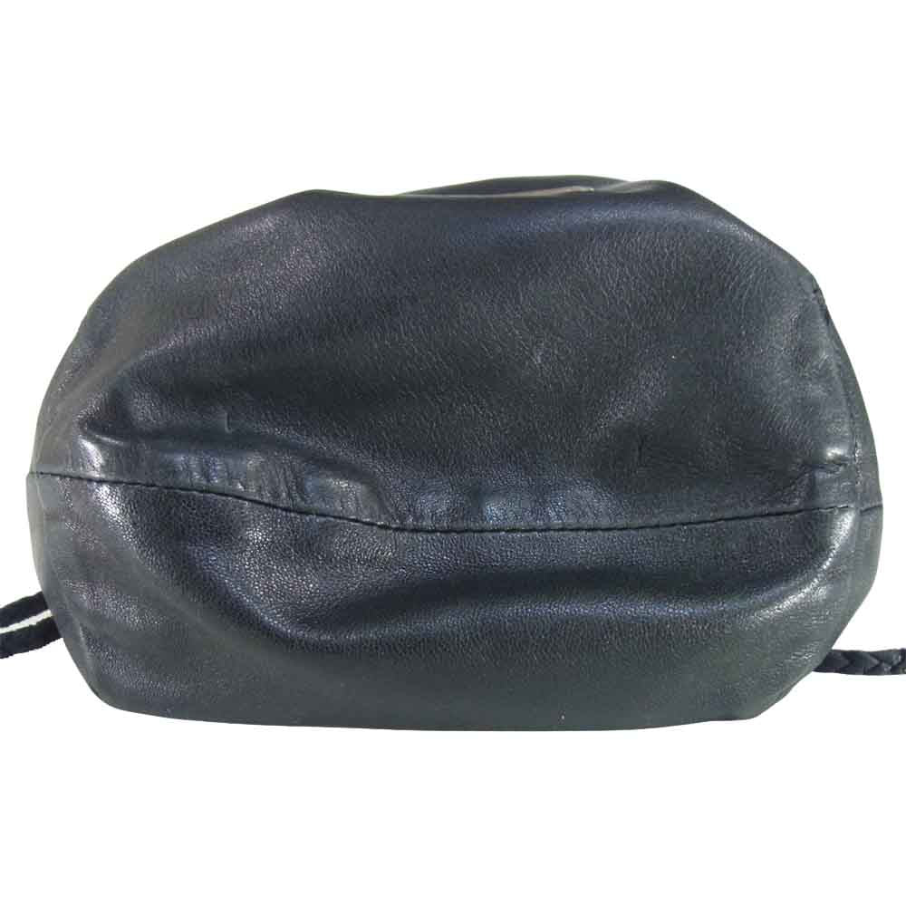 CHROME HEARTS クロムハーツ（原本無） DRW STRNG SACK ドローストリング レザー サック ブラック系【中古】